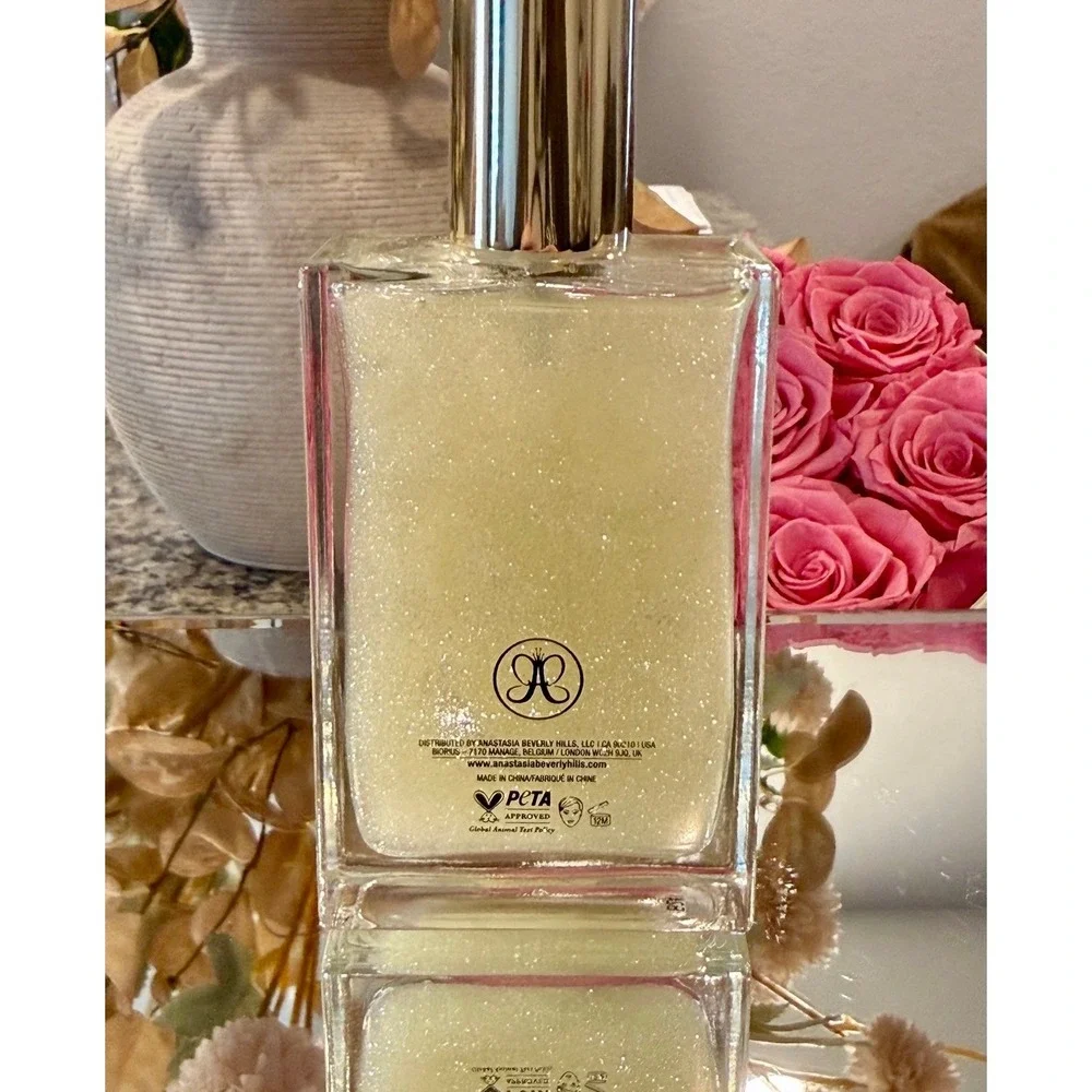 New Anastasia Beverly Hills Shimmer Body Oil White 1.5 oz NIB ~ Summer Glow